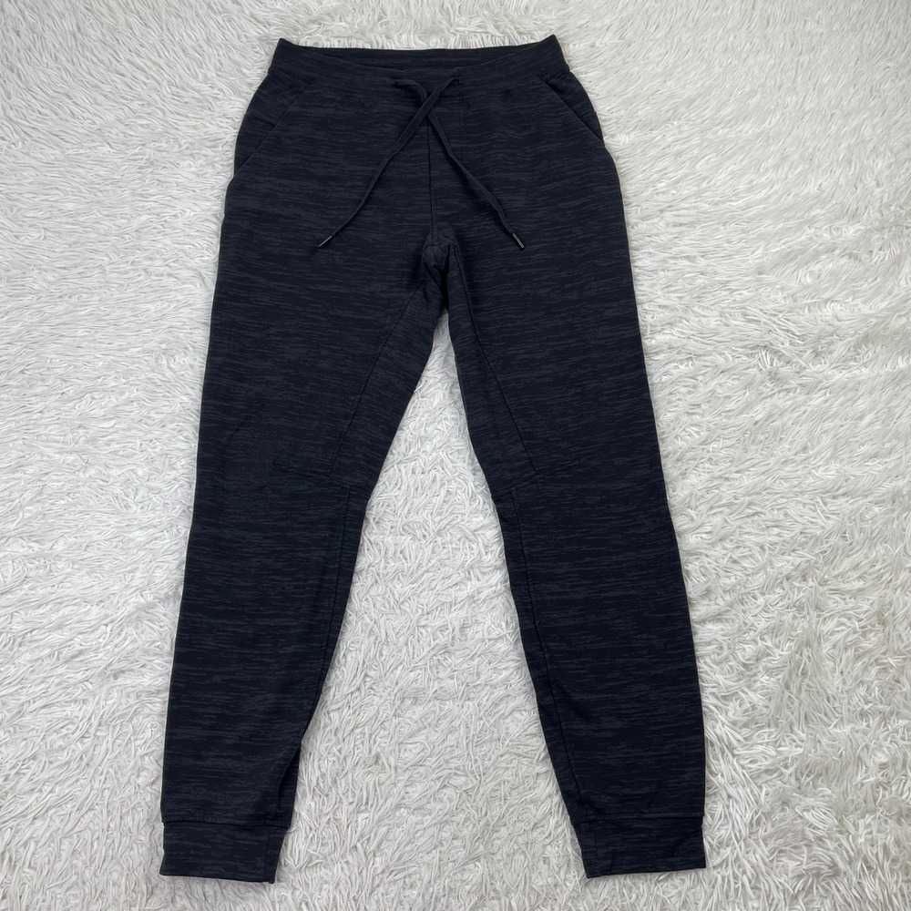 Lululemon Pants Mens Small Black City Sweat Jogger‎ Jacquard French Terry Lounge
